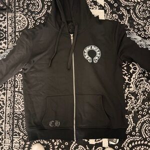Black chrome hearts hoodie
